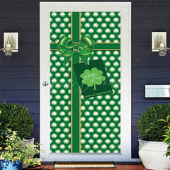 Lofaris Green Clover Gift Box St Patricks Day Door Cover