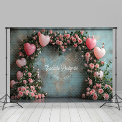 Lofaris Green Floral Arch Balloon Valentines Day Backdrop