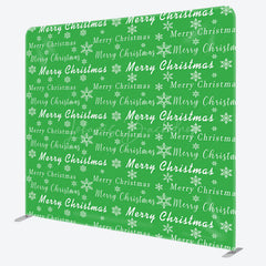 Lofaris Green Merry Christmas Snowflake Pillow Case Backdrop