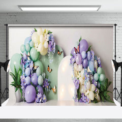 Lofaris Green Purple Birthday Photo Backdrop For Photography