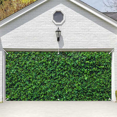 Lofaris Green Vine Leaves Wall Wedding Garage Door Banner