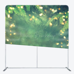 Lofaris Greenery Gold Glitter Bokeh Pillow Cover Backdrop