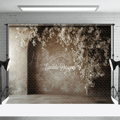 Lofaris Grey White Wall Fine Art Floral Wedding Backdrop