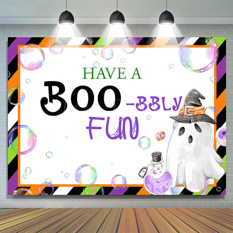 Lofaris Halloween Have A Boo Bbly Fun Baby Shower Backdrop