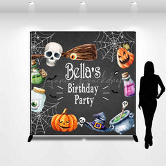 Lofaris Halloween Spider Wab Custom Birthday Party Backdrop