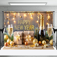 Lofaris Happy New Year 2025 Beer Gift Photography Backdrop