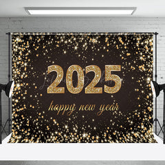 Lofaris Happy New Year 2025 Green Christmas Tree Backdrop