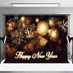 Lofaris Happy New Year Shiny Golden Carnival Night Backdrop