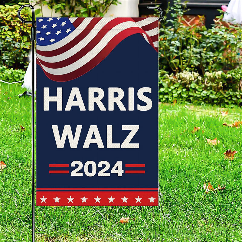 Lofaris Harris Waltz 2024 Campaign For President Garden Flag