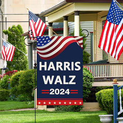 Lofaris Harris Waltz 2024 Campaign For President Garden Flag