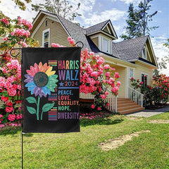 Lofaris Harris Waltz 2024 Election Lgbt Floral Garden Flag