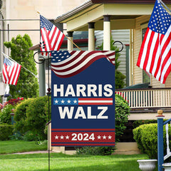 Lofaris Harris Walz 2024 Campaign For President Garden Flag