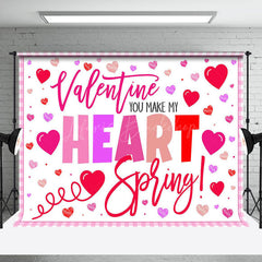 Lofaris Hearts Valentine You Make My Heart Spring Backdrop