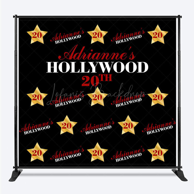 Lofaris Hollywood 20th Birthday Custom Step And Repeat Banner