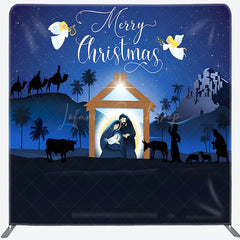 Lofaris Holy Light Star Jesus Born Tension Fabric Backdrop