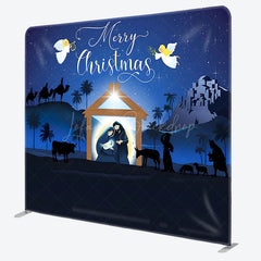 Lofaris Holy Light Star Jesus Born Tension Fabric Backdrop