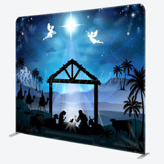 Lofaris Holy Night Star Angel Christmas Pillow Case Backdrop