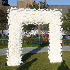 Lofaris Holy Pure White Rose Arch Flower Wall Wedding Decor