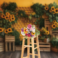 Lofaris Honeycomb Wall Greenery Sunflower Spring Backdrop