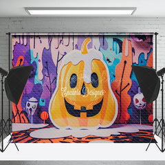 Lofaris Huge Ghost Pumpkin Bats Halloween Photo Backdrop