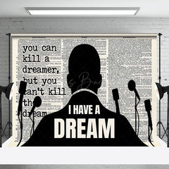 Lofaris I Have A Dream Black White Speech Mlk Day Backdrop