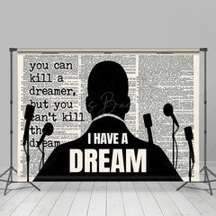 Lofaris I Have A Dream Black White Speech Mlk Day Backdrop