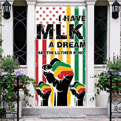 Lofaris I Have A Dream Retro Usa Flag Mlk Day Door Cover