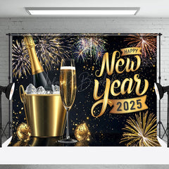 Lofaris Ice Beer Celebrate 2025 Happy New Year Backdrop