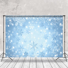 Lofaris Ice Snowflakes Bokeh Winter Photography Backdrop