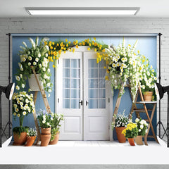 Lofaris Indoor Greeny Balcony Spring Photography Backdrop