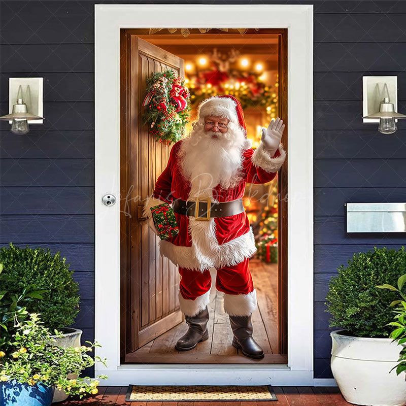 Lofaris Indoor Room Santa Claus Merry Christmas Door Cover