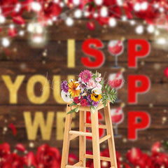 Lofaris Isip Yousip Wesip Rose Wood Galentines Day Backdrop