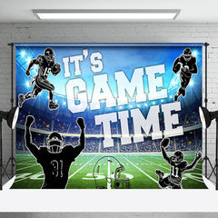 Lofaris Its Game Time Rugby Player Sports Party Backdrop