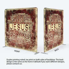 Lofaris Jesus Christ Religious Word Tension Fabric Backdrop