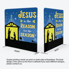 Lofaris Jesus Is the Reason Christmas Pillow Cover Backdrop