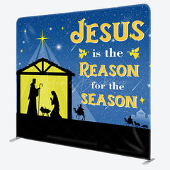 Lofaris Jesus Is the Reason Christmas Pillow Cover Backdrop