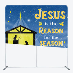 Lofaris Jesus Is the Reason Christmas Pillow Cover Backdrop