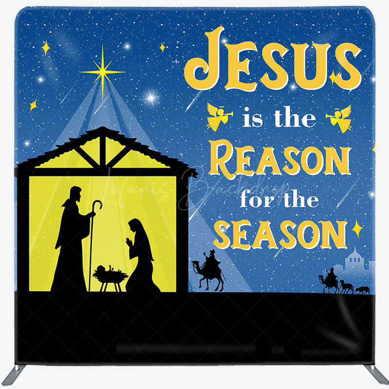 Lofaris Jesus Is the Reason Christmas Pillow Cover Backdrop