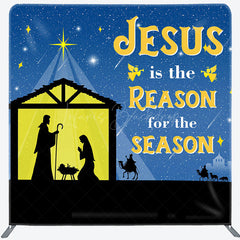 Lofaris Jesus Is the Reason Christmas Pillow Cover Backdrop