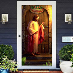 Lofaris Jesus Knocking The Door Merry Christmas Cover