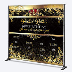 Lofaris Legend Gold Birthday Custom Step And Repeat Banner