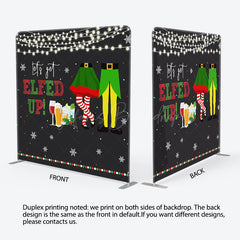 Lofaris Lets Get Elfed Up Pillow Cover Christmas Backdrop