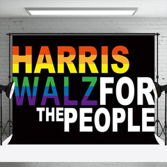 Lofaris Lgbt Harris Walz For The People Election Backdrop