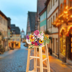 Lofaris Light Glitter Street Path Festive Christmas Backdrop