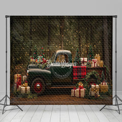 Lofaris Light Hayfield Christmas Car Gifts Room Set Backdrop