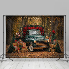 Lofaris Light Hayfield Christmas Car Gifts Room Set Backdrop