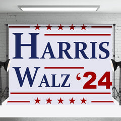 Lofaris Light Purple Star Harris Walz 2024 Election Backdrop