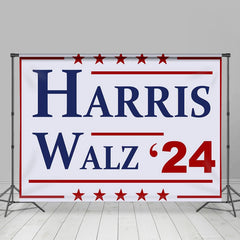 Lofaris Light Purple Star Harris Walz 2024 Election Backdrop