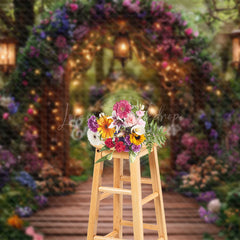 Lofaris Light Spring Colorful Floral Garden Wedding Backdrop