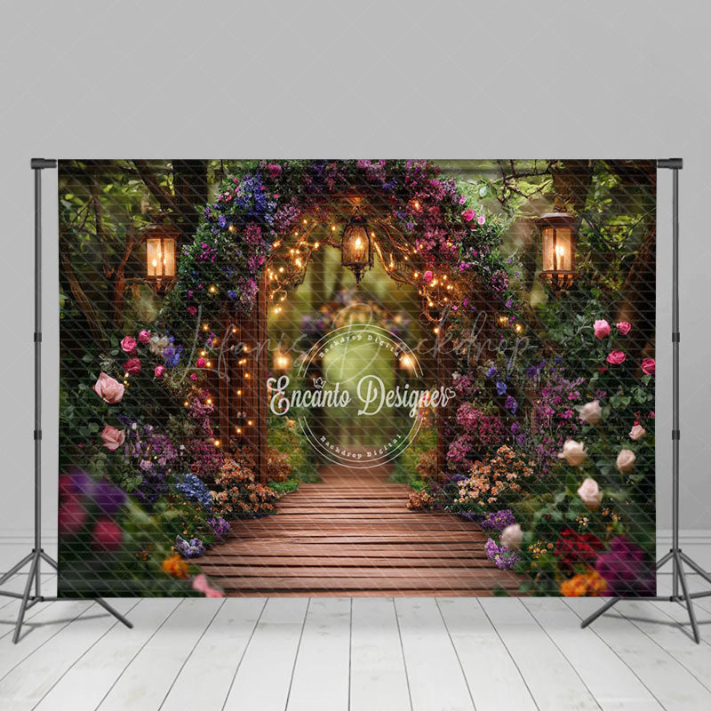 Lofaris Light Spring Colorful Floral Garden Wedding Backdrop